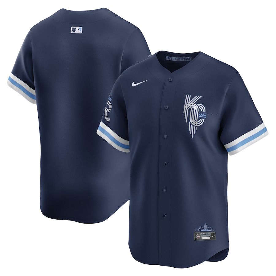 Men Kansas City Royals Nike Navy City Connect Limited MLB Jersey->customized mlb jersey->Custom Jersey